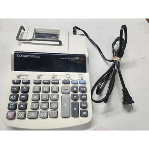 Canon P170-DH Desktop Electronic Printer 12 Digit Calculator Clock & Calendar